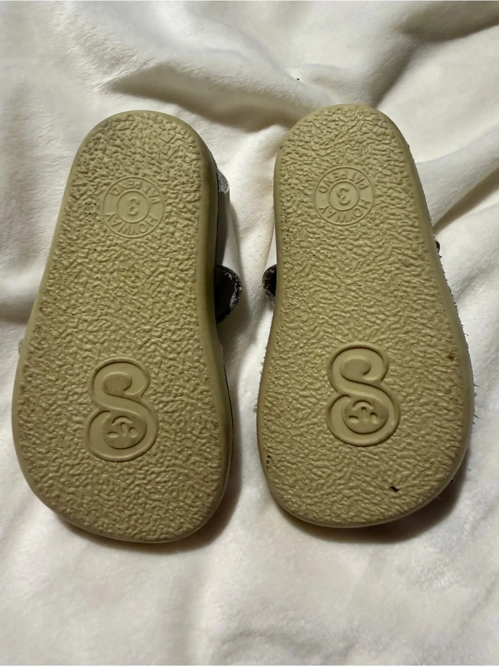 Salt Water Sun San Sea Wees Kids White Buckle Sandals - Casual Comfort Size 3